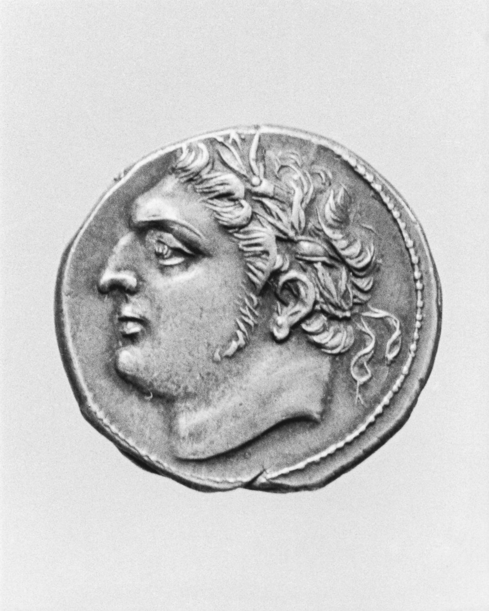 Jugurtha 160-100 f.Kr. Konge af Numidia metal bw fotodetalje af 239700 af Greek