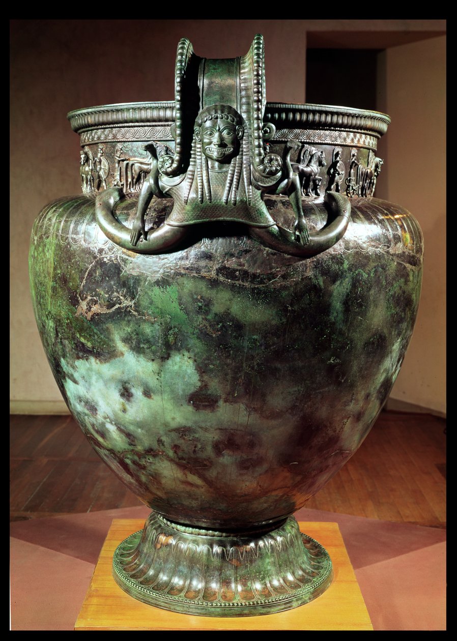 Krater, fra graven af en prinsesse af Vix (bronze) (se også 173539 og 175991) af Greek