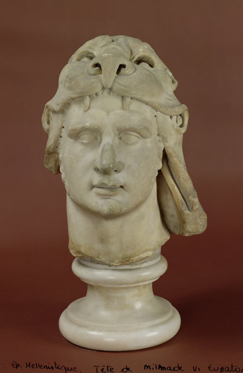 Mithridates VI (132-63 f.Kr.) Eupator, konge af Pontus (marmor) (se også 177442) af Greek
