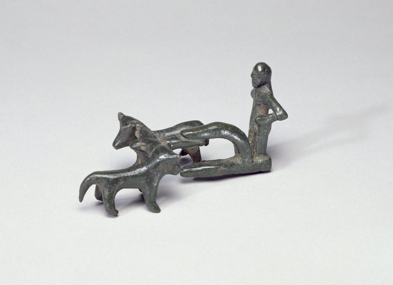 Pløjehold, fra det østlige Grækenland eller Tyrkiet, 6. århundrede f.Kr. (bronze) af Greek