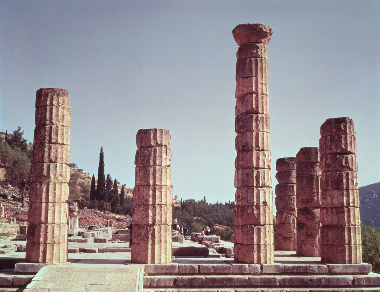Ruinerne af Apollontemplet af Greek