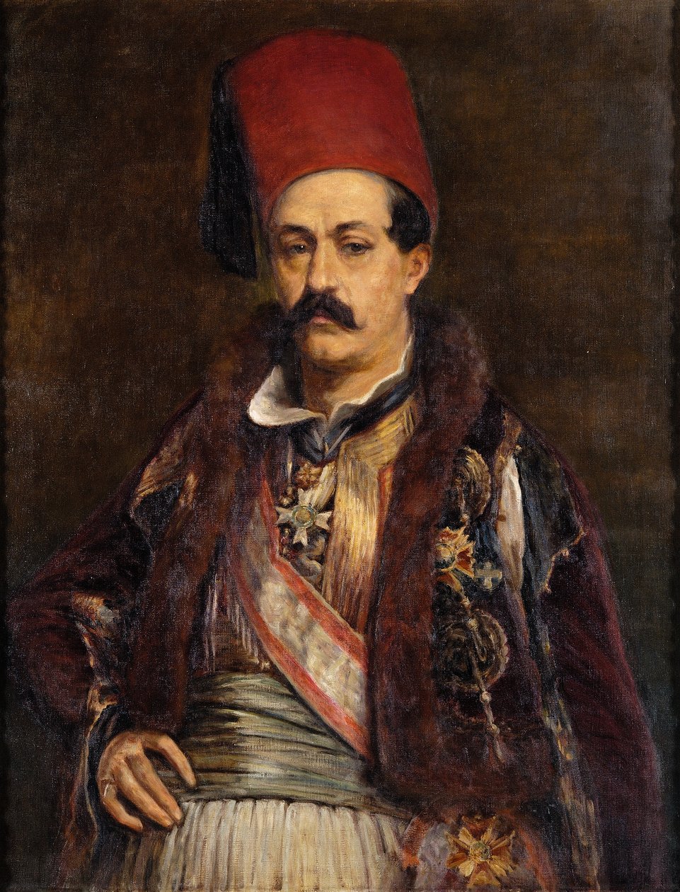 Portræt af Ioannis Kolettis af Greek School