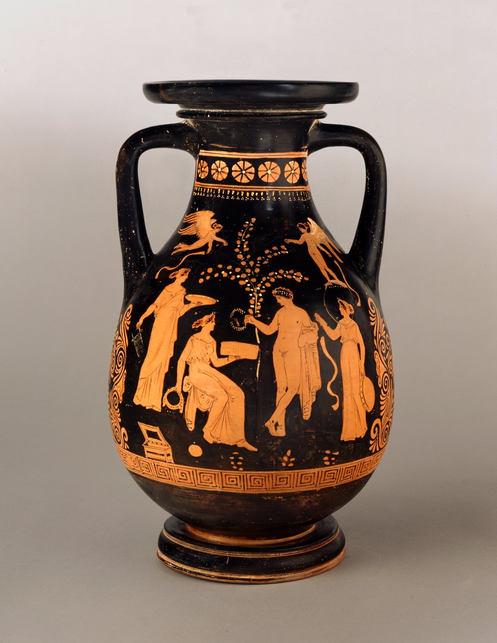 Rødfigur Pelike, ca. 350 f.Kr. (keramik) af Greek School