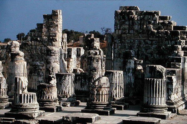 Ruinerne af Apollontemplet af Greek School