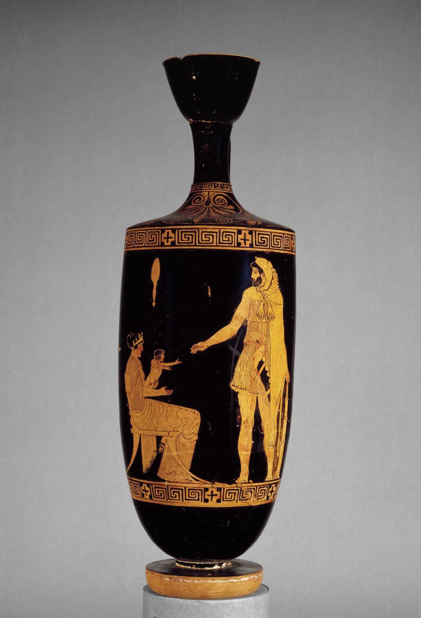 Attic rød-figur lekythos forestillende Herakles (keramik) af Greek
