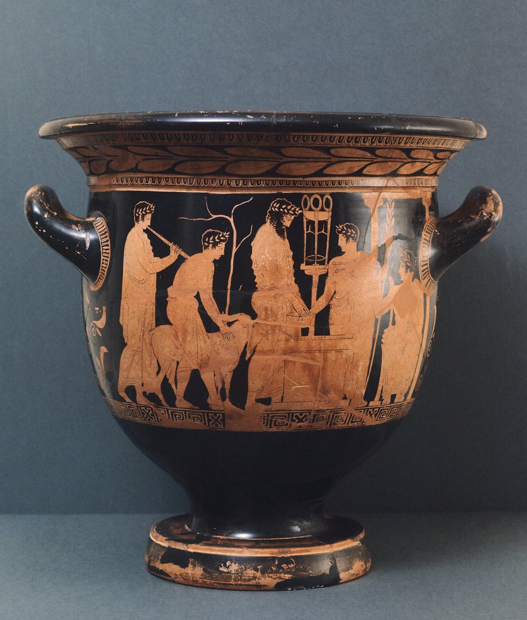 Loftsvase af Kleophon-maler, 5. århundrede f.Kr. (rødt keramik) af Greek