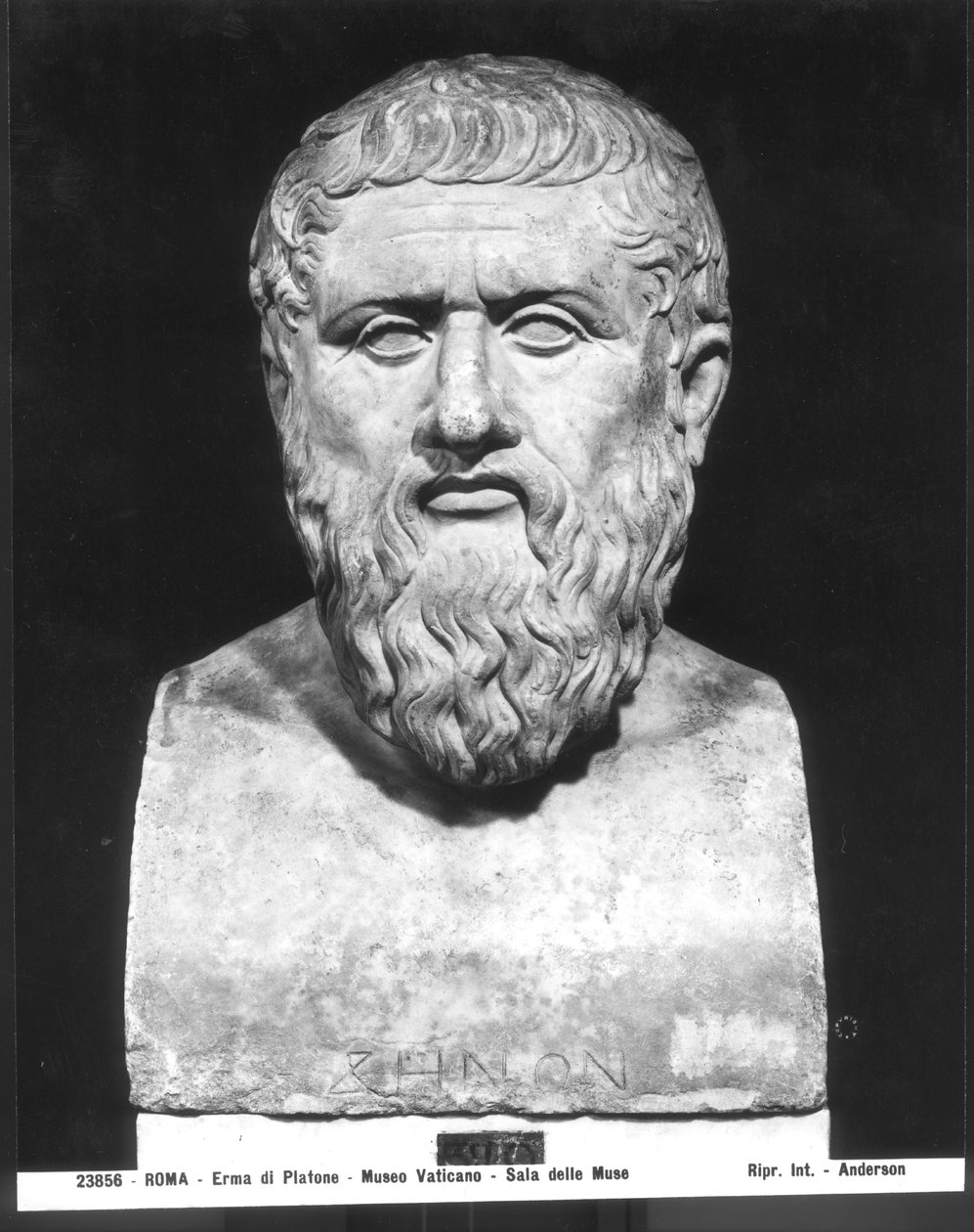 Buste af Platon (ca. 427-347 f.Kr.) af Greek
