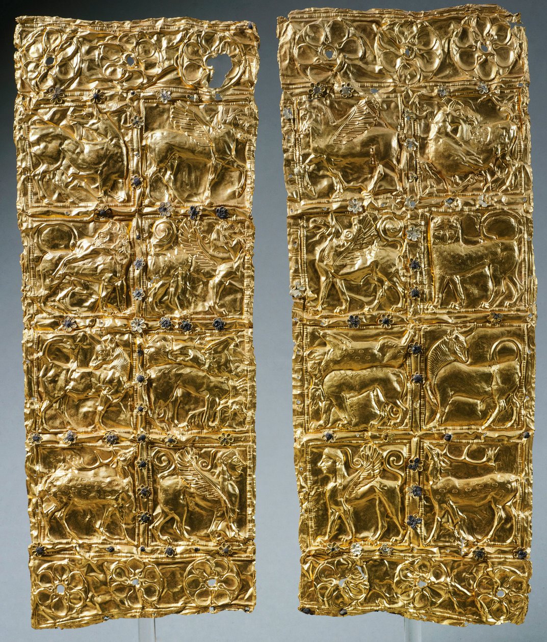 Folie med præget dekoration fra Delphi (guld) af Greek