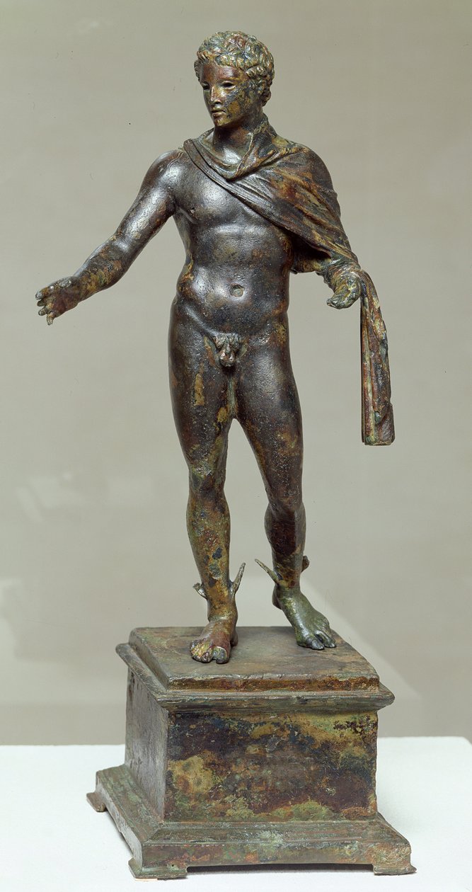 Hermes, fundet under undervandsudgravningerne ved Mahdia, ca. 100 f.Kr. (bronze) af Greek