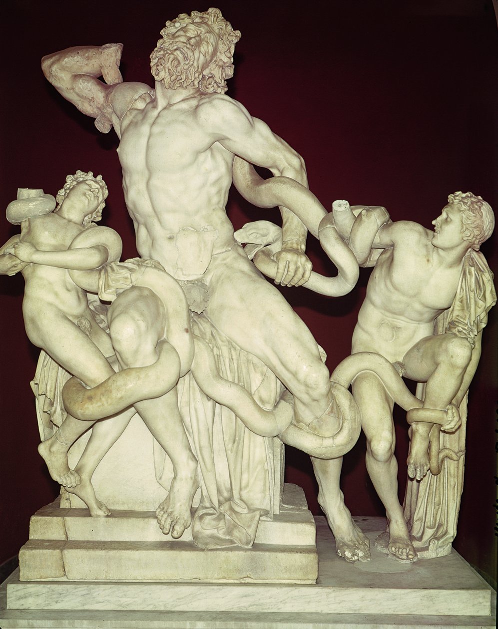 Laocoon, hellenistisk original, 1. århundrede (marmor) af Greek
