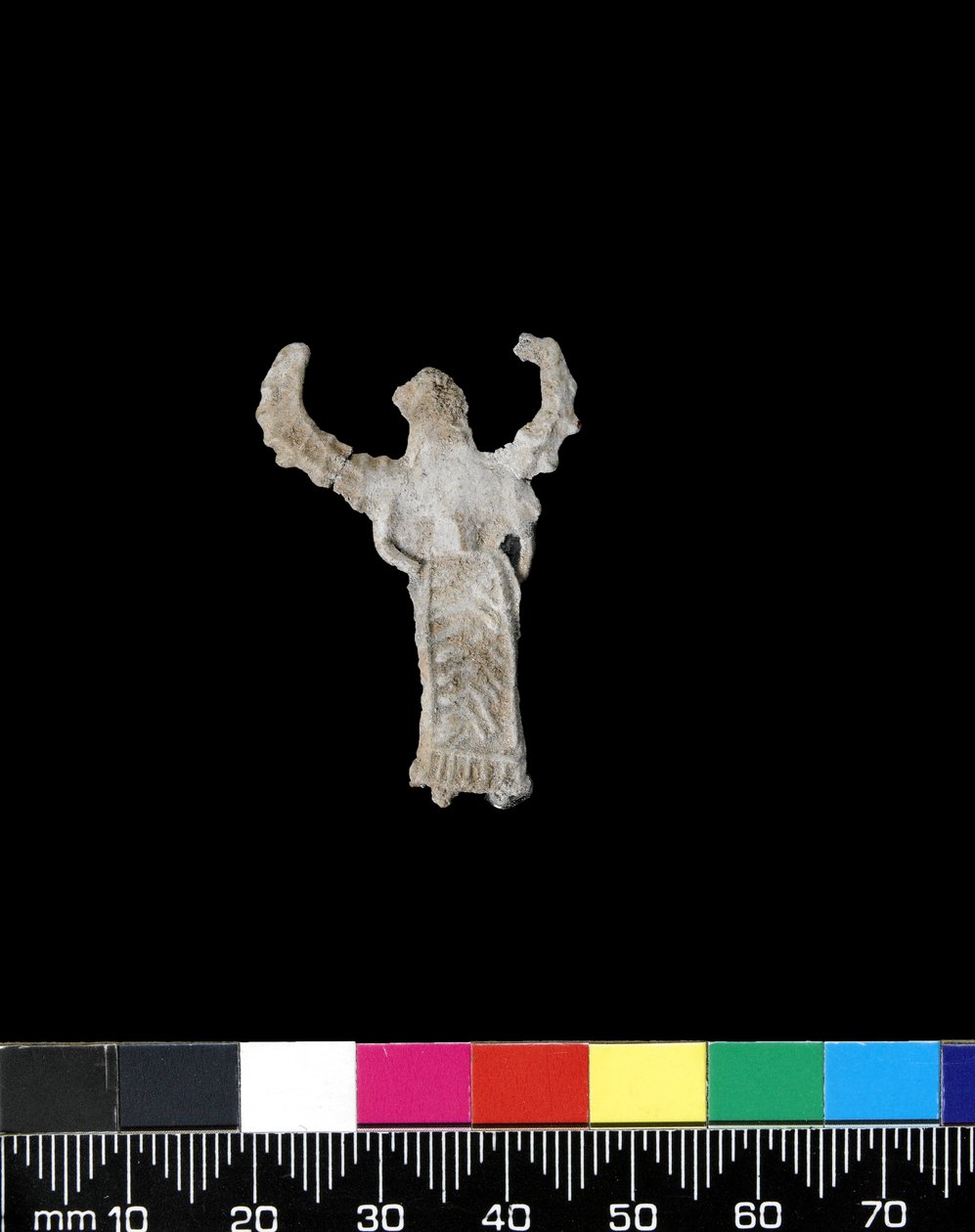 Relief ornament af en bevinget gudinde (bly) af Greek