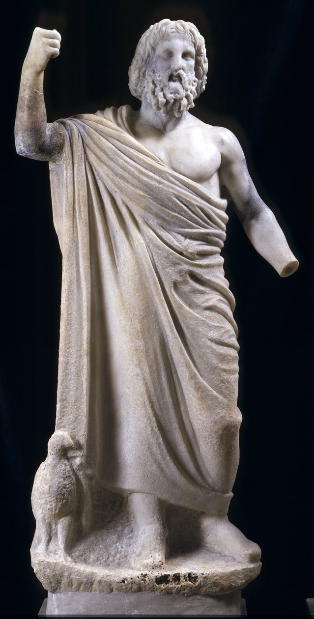 Statuette af Zeus, muligvis fra Lilleasien af Greek