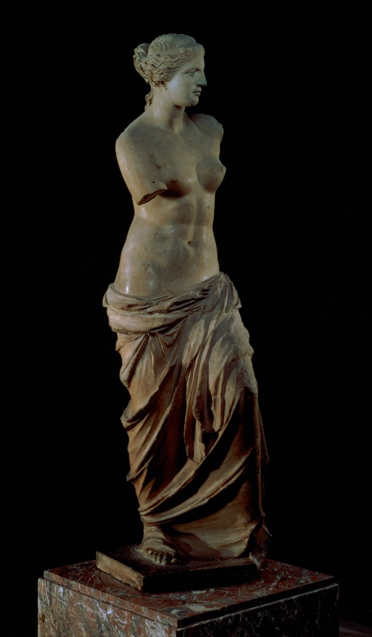 Venus de Milo, græsk, hellenistisk periode, ca. 100 f.Kr. (marmor) (se forfra se 14152) af Greek