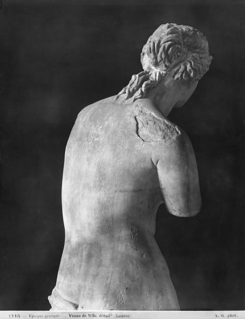 Venus de Milo, set bagfra, hellenistisk periode, ca. 130-100 f.Kr. (marmor) (se også 14152, 156166) af Greek