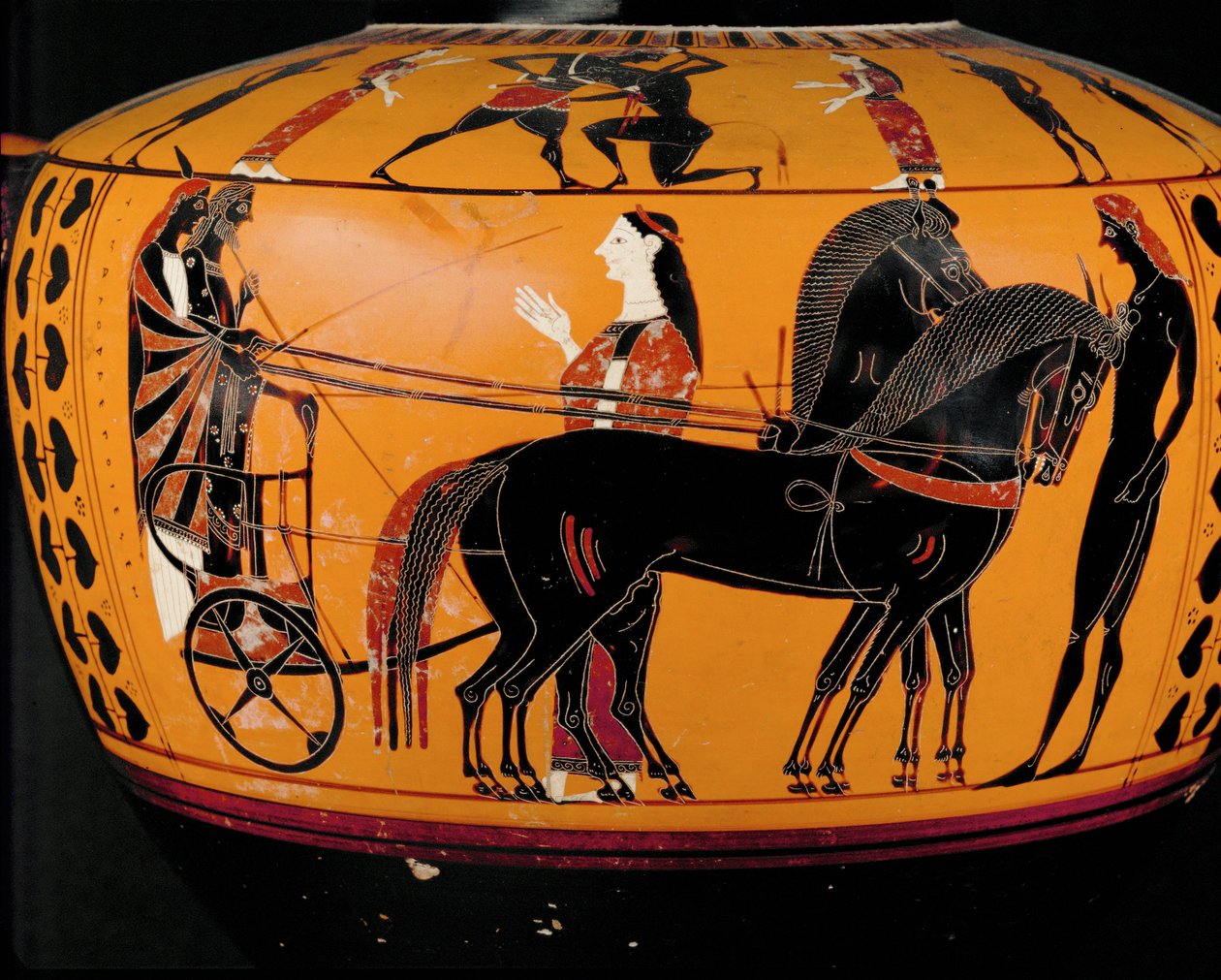 Afgang for krigeren i en aurige ... af Greek Greek