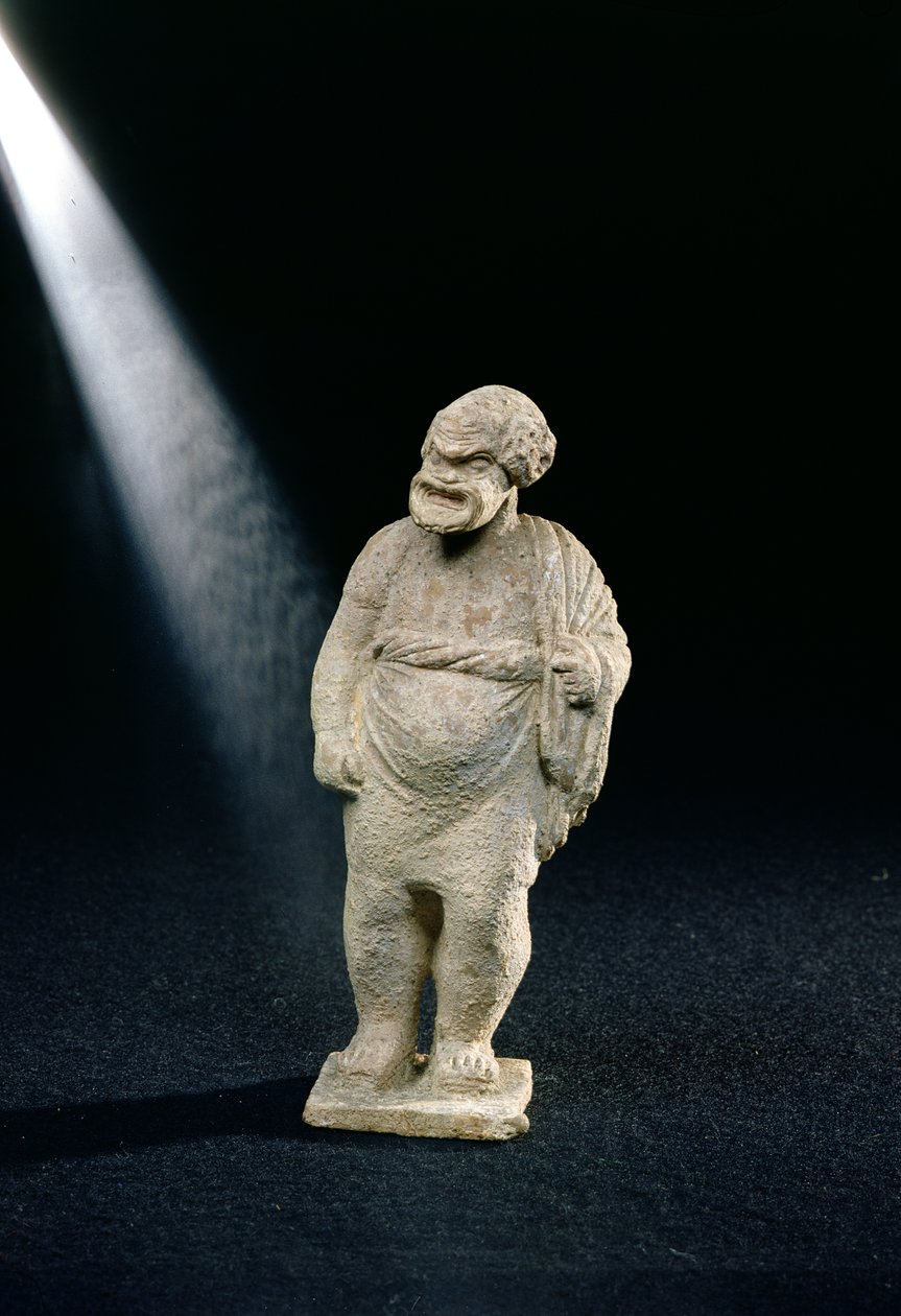 Statuette af en komisk skuespiller fra Tanagra, Boeotia af Greek School