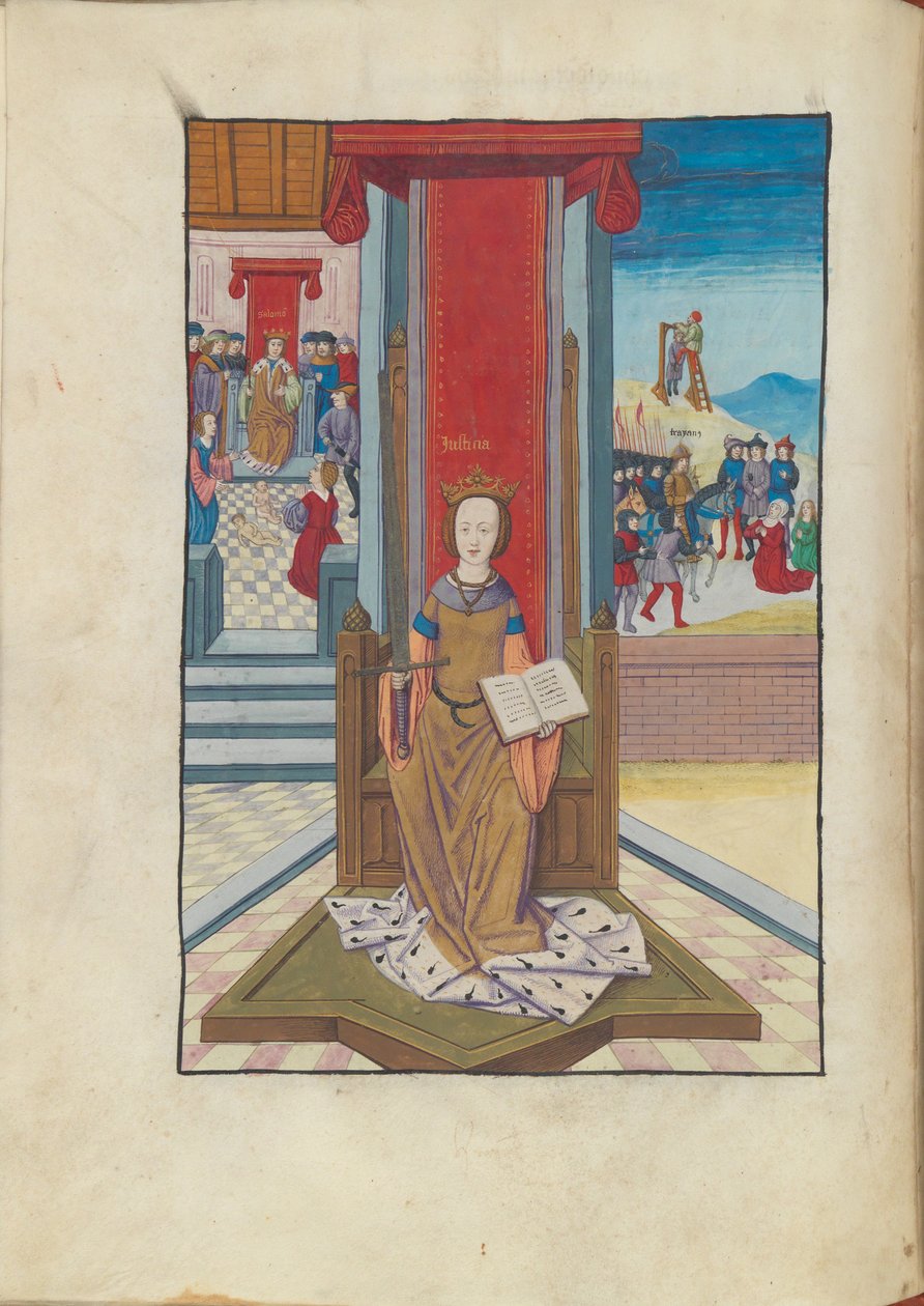 Justice Justice fra Margaret Philosophica, 1500-tallet. af Gregor, Reisch