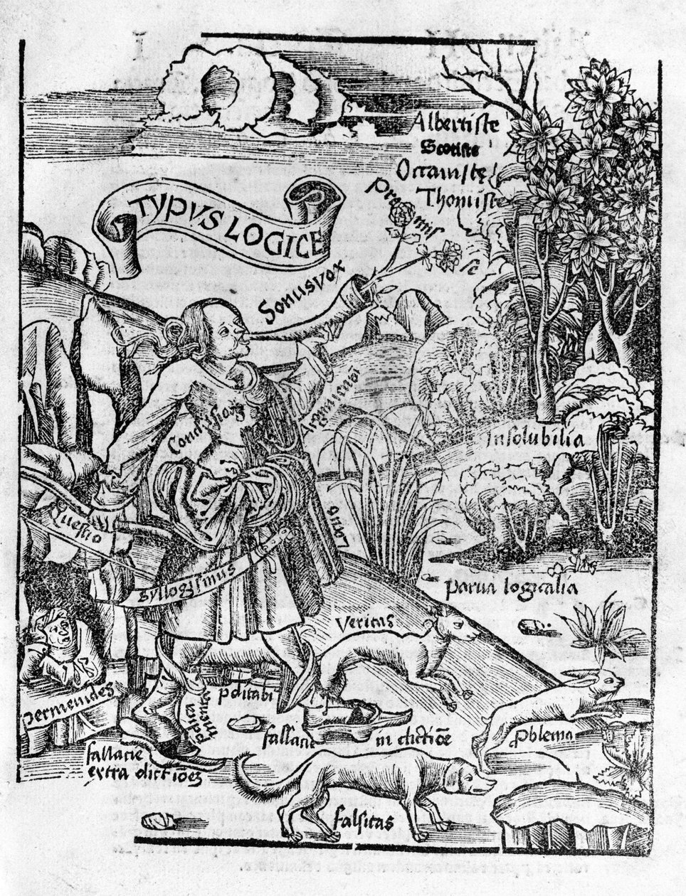 Liberal Arts: Logic - in "" Philosophical Daisy"" af Gregor Reisch (1467-1525). balle af Gregor Reisch