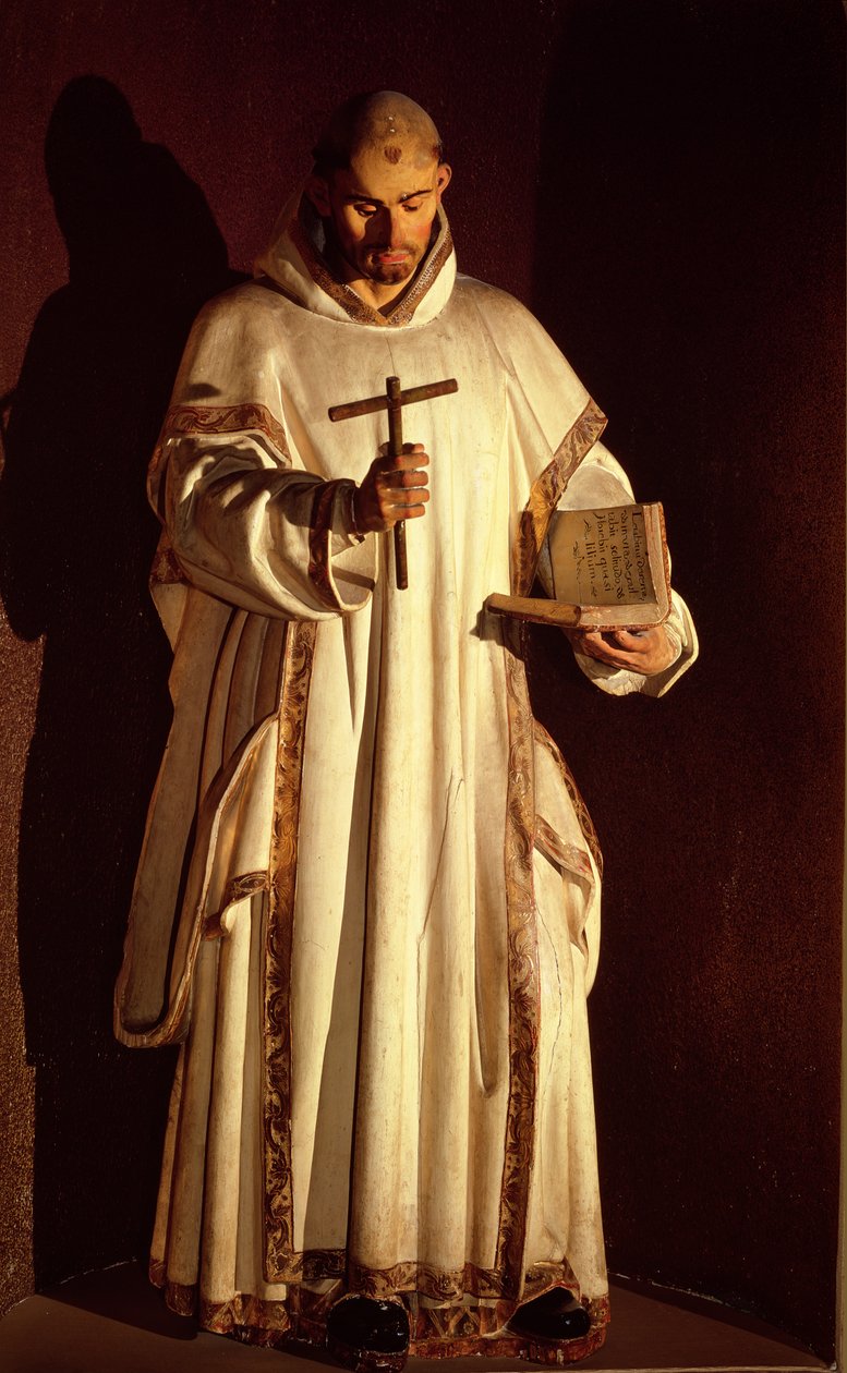 San Bruno (polykromt træ) af Gregorio Fernandez