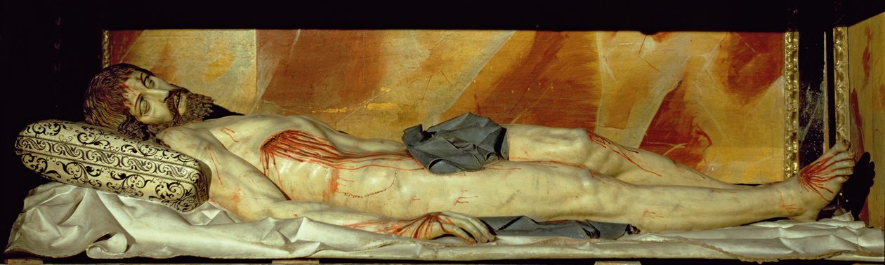 Død Kristus (polykrom sten) af Gregorio Fernandez