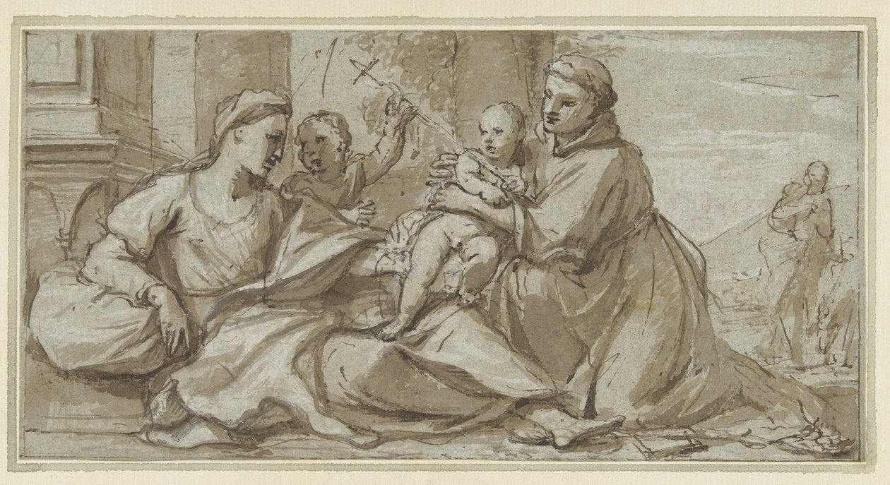 Maria med Kristusbarnet, Johannes Døberen og Sankt Antonius af Padova af Gregorio Lazzarini