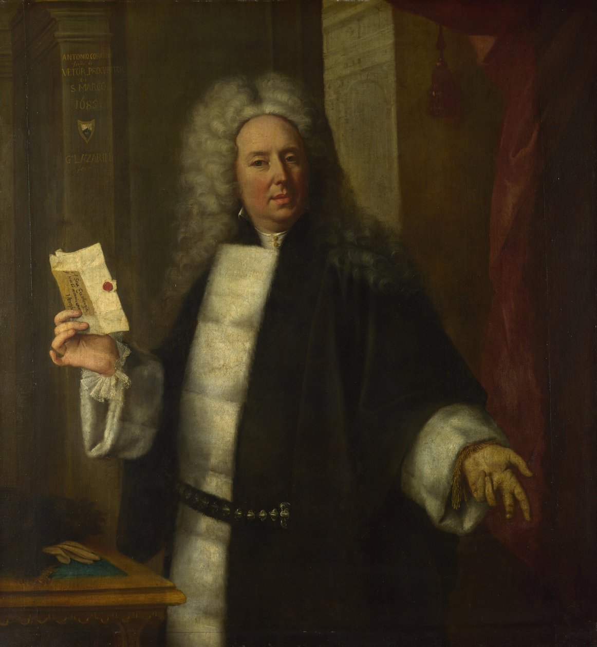 Portræt af Antonio Correr, 1685 af Gregorio Lazzarini