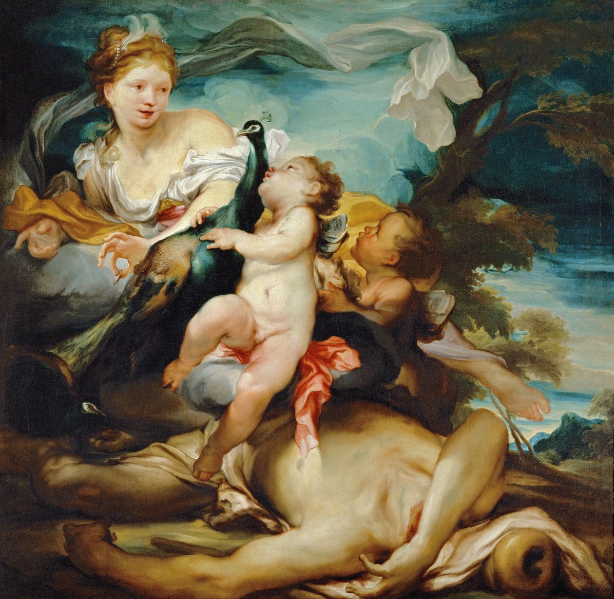 Juno og Argus ... af Gregorio De Ferrari