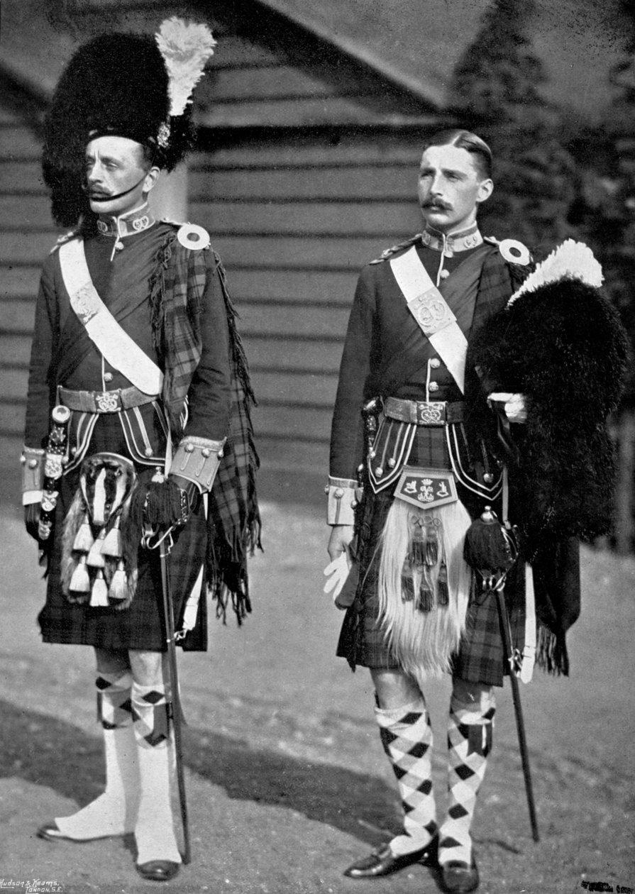 En kaptajn og subaltern af 93rd Highlanders, 1896 af Gregory and Co