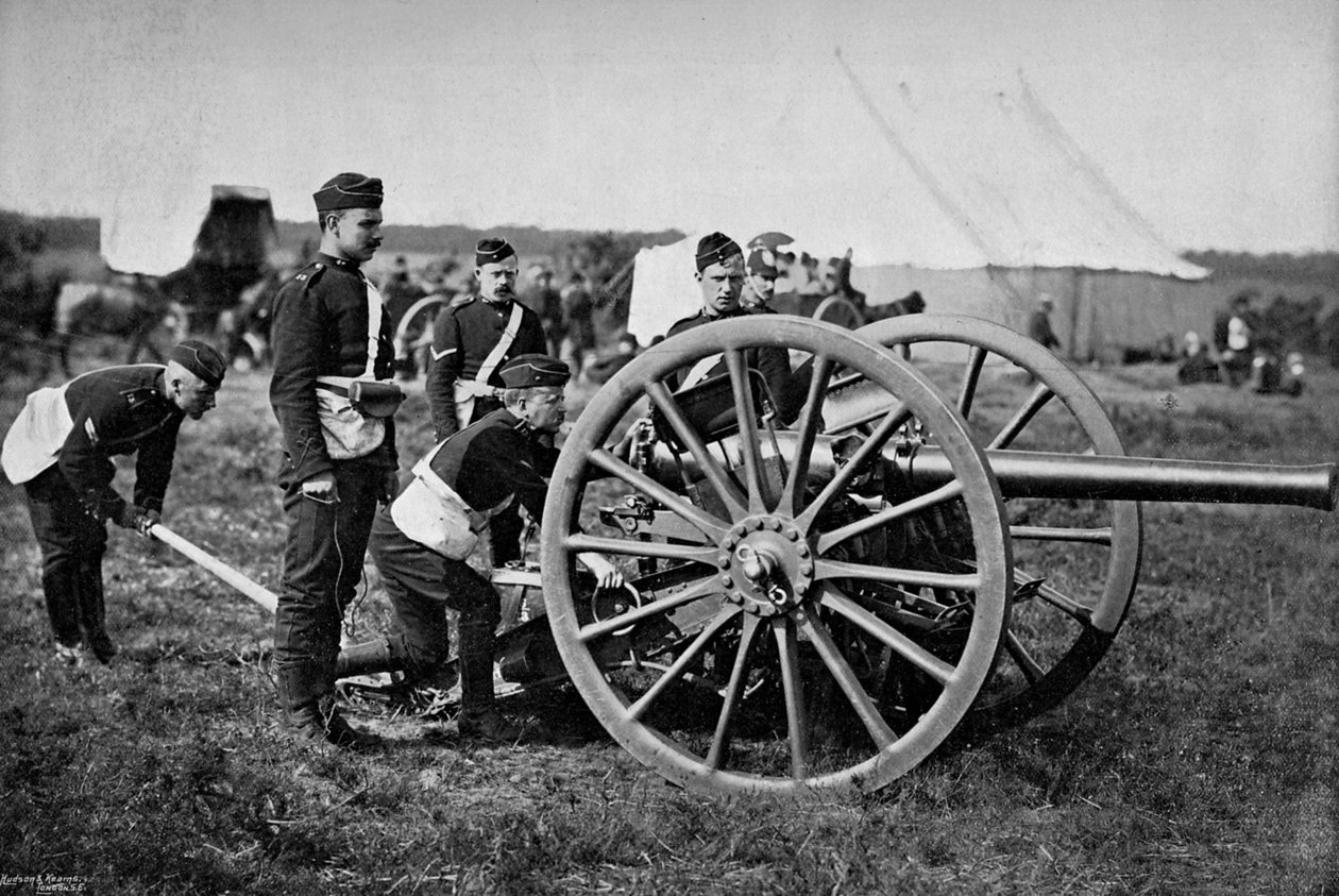 Kanoner af feltartilleri borer med en 12 pund, 1895 af Gregory and Co