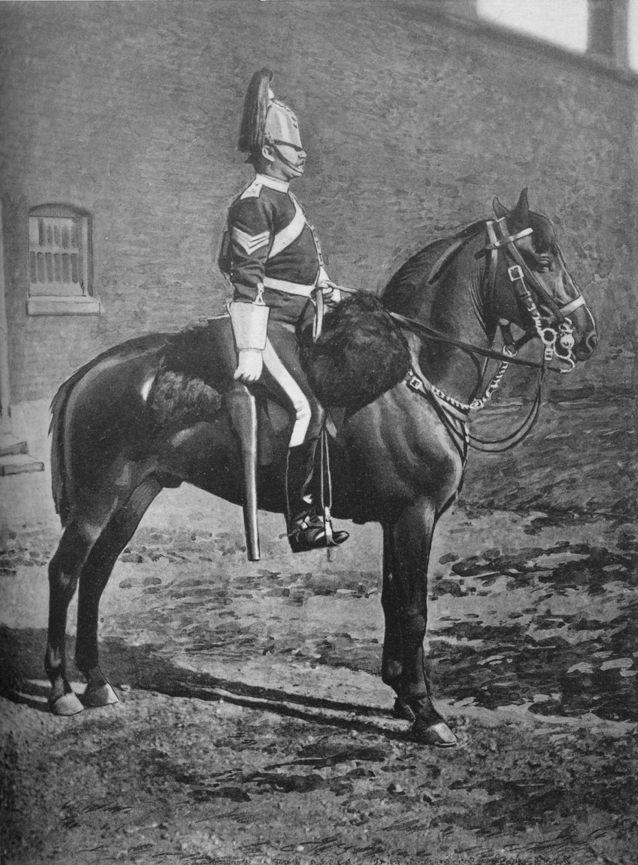 Sergent, 2nd Dragoon Guards Queens Bays, c1880 af Gregory and Co