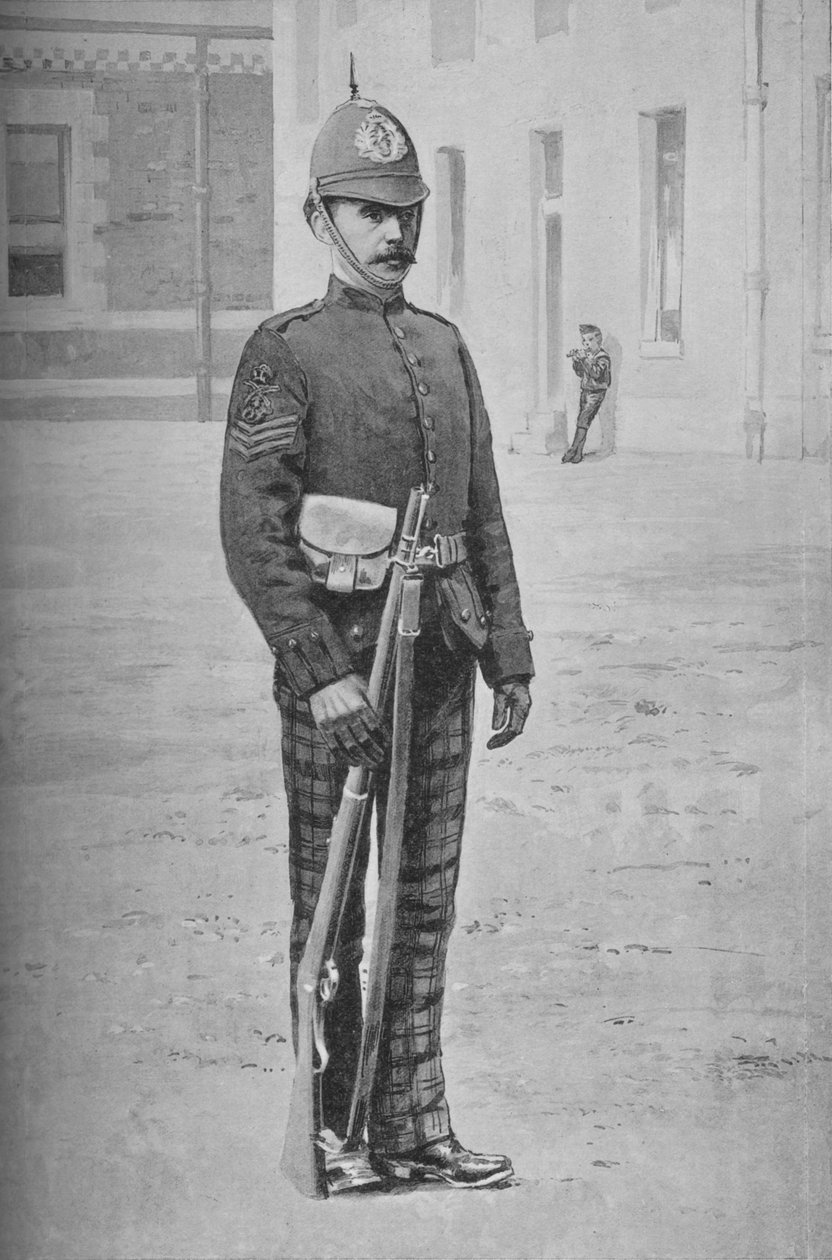 Sergent, The Cameronians Scottish Rifles, c1880 af Gregory and Co