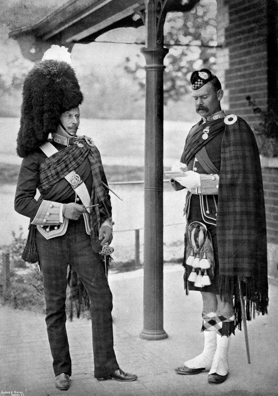 Obersten for 1. bataljon Argyll og Sutherland Highlanders, 1896 af Gregory and Co