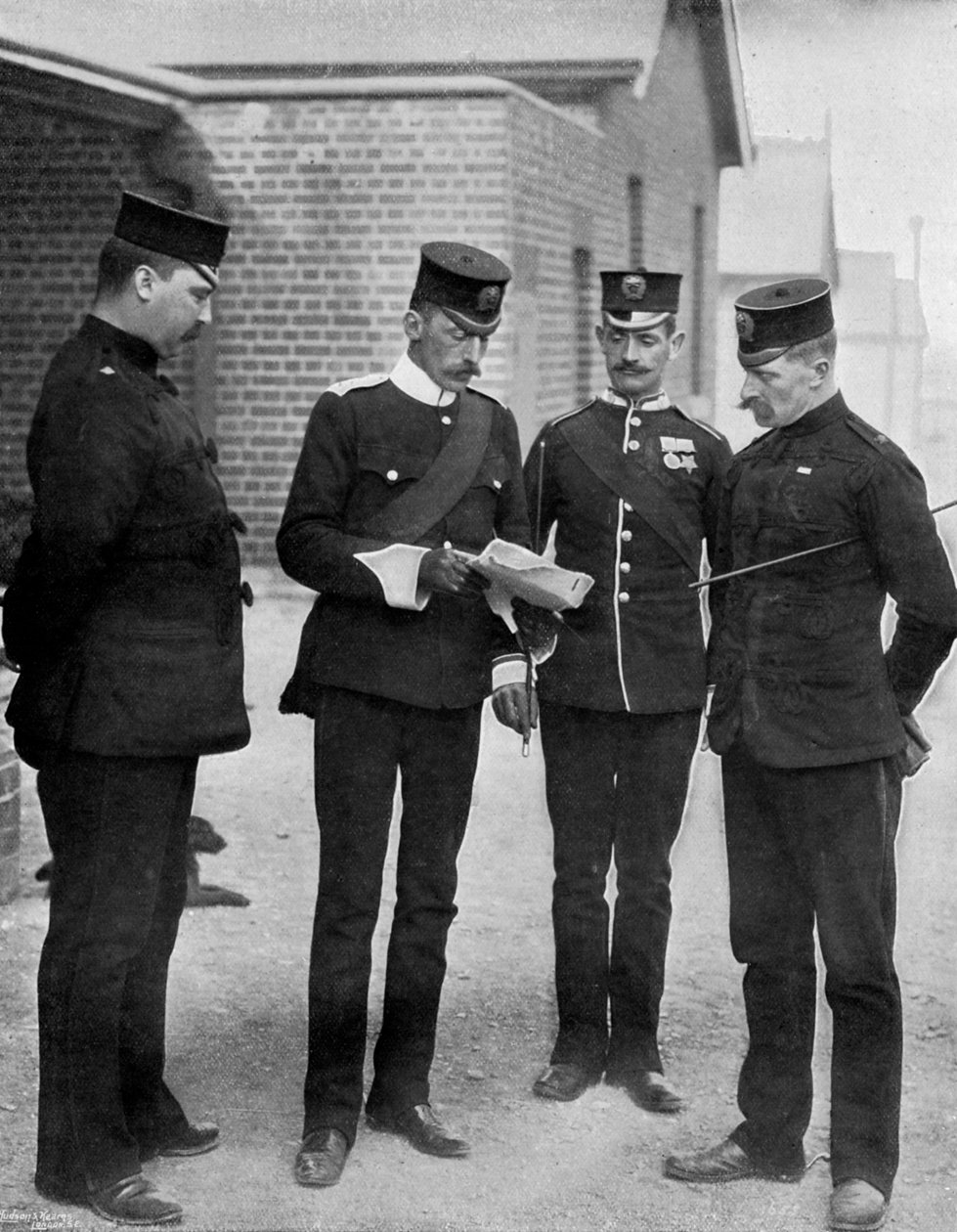 Bataljonsstaben i Die Hards, 1896 af Gregory and Co
