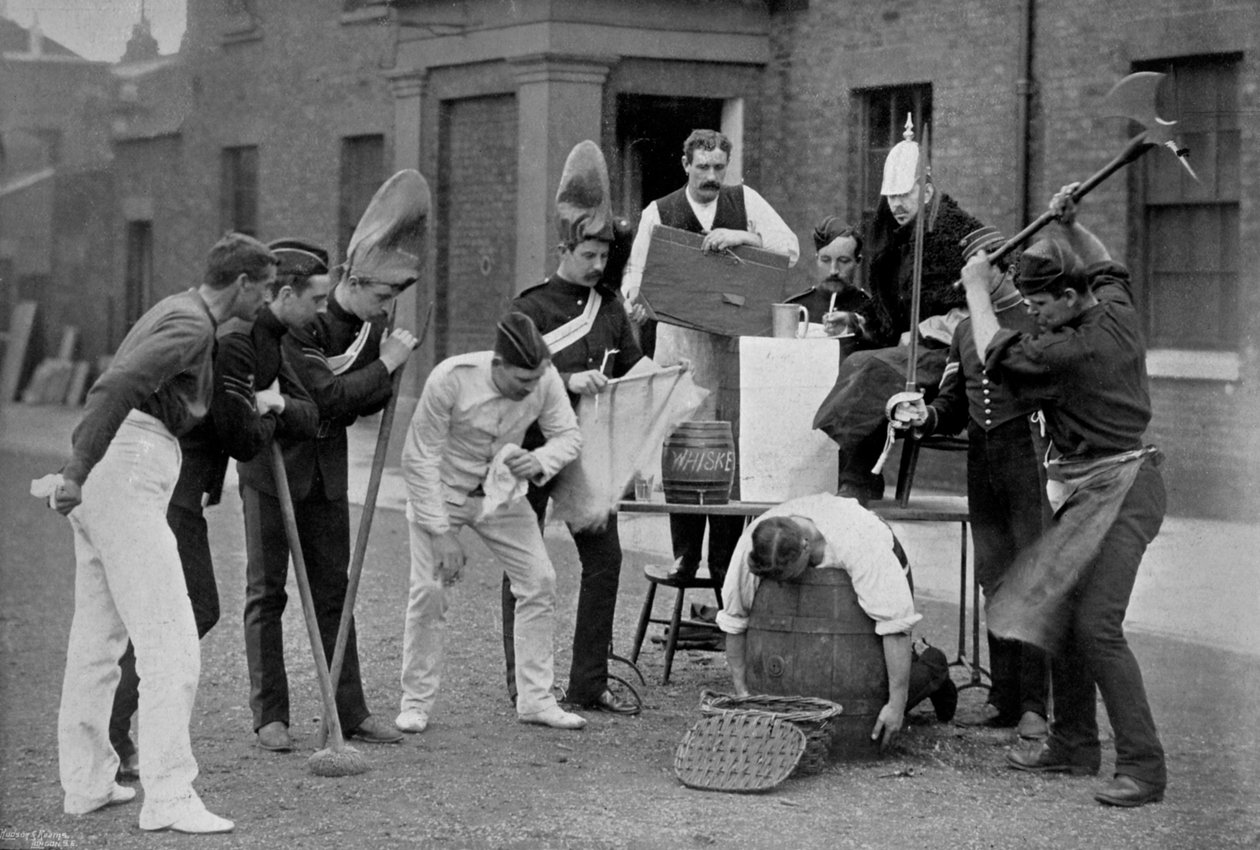 Den ekstreme straf i kasernerumsloven fra Royal Horse Guards, 1896 af Gregory and Co