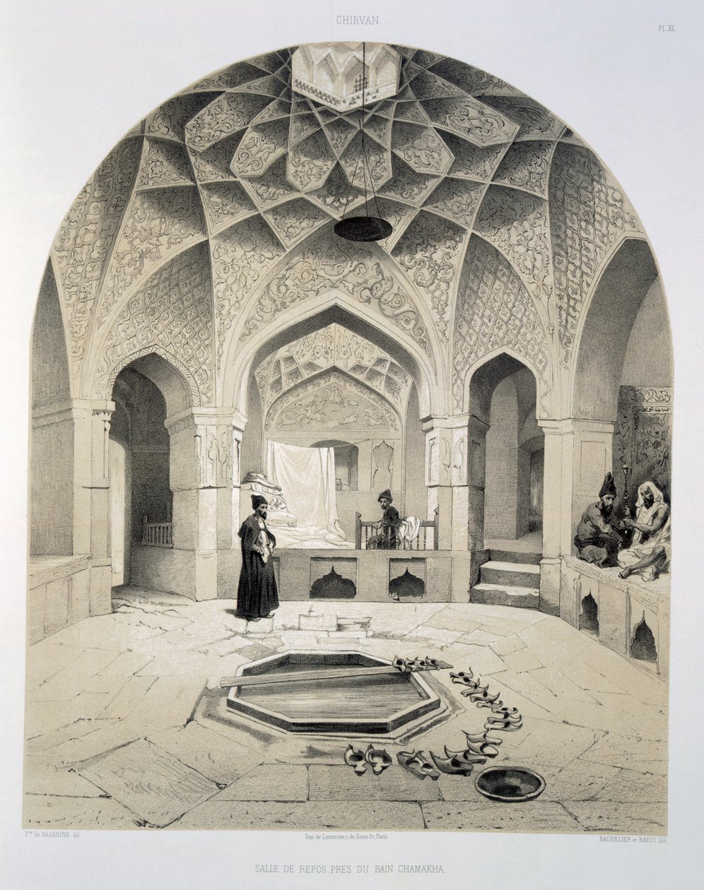 Hvileværelse ved siden af badene i Shemakha, 1847 af Grigori Grigorevich Gagarin