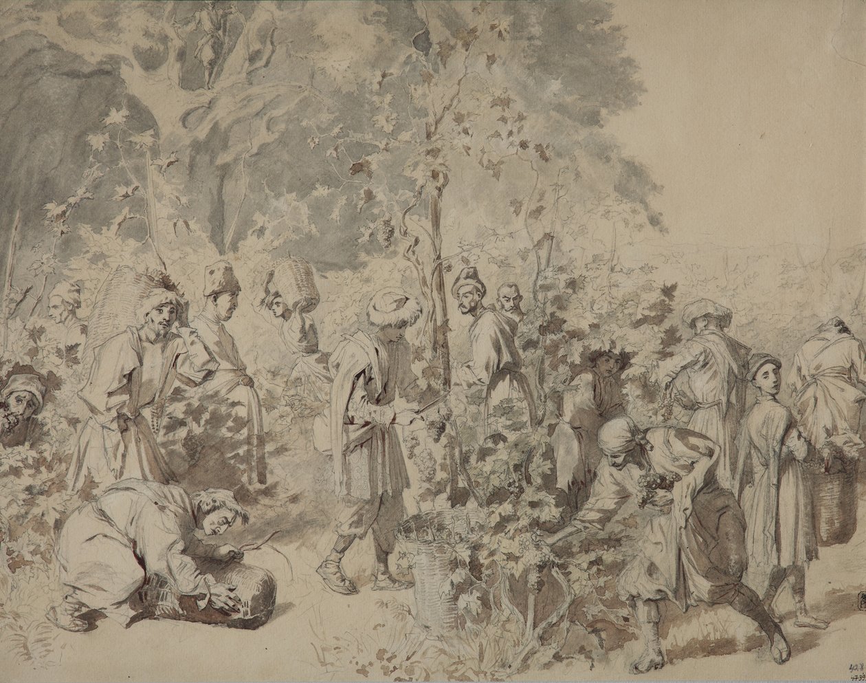 Druehøst, mellem 1840 og 1847 af Grigori Grigorevich Gagarin