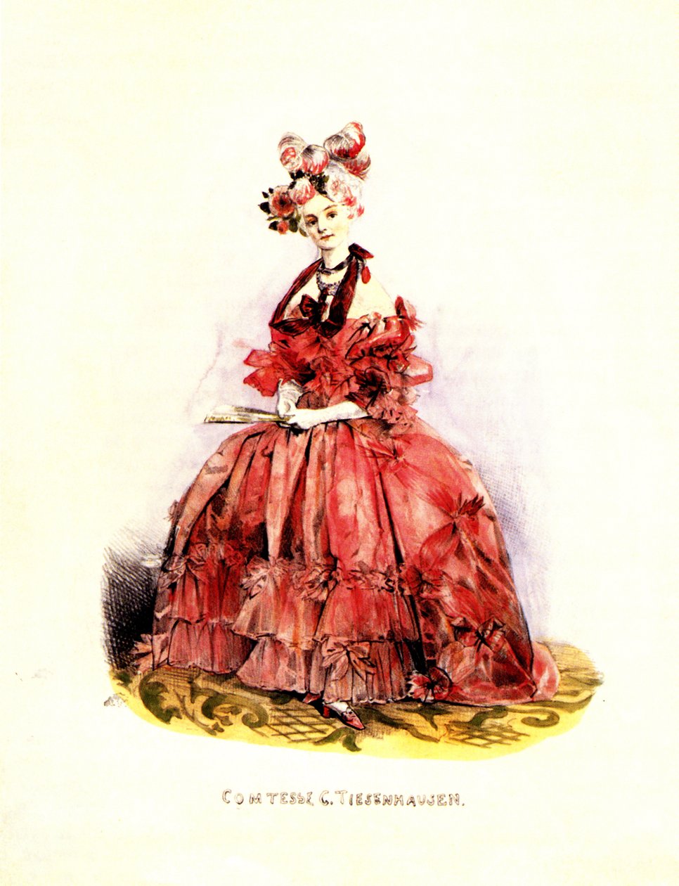 Portræt af grevinde Catherine von Tiesenhausen 1803-1888, 1830