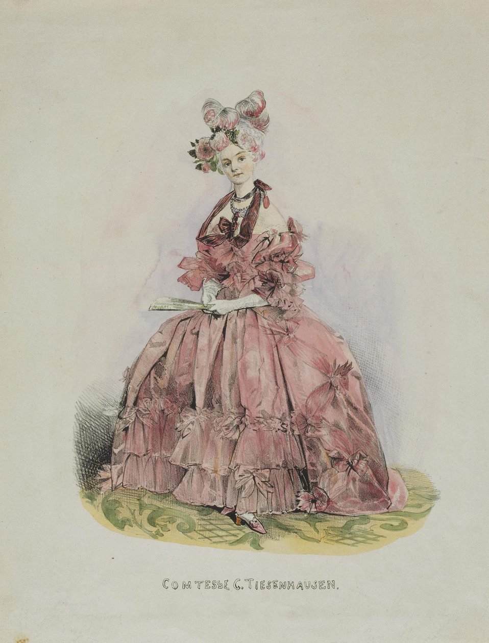 Portræt af grevinde Dolly de Ficquelmont 1804-1863, 1831-1840 af Grigori Grigorevich Gagarin
