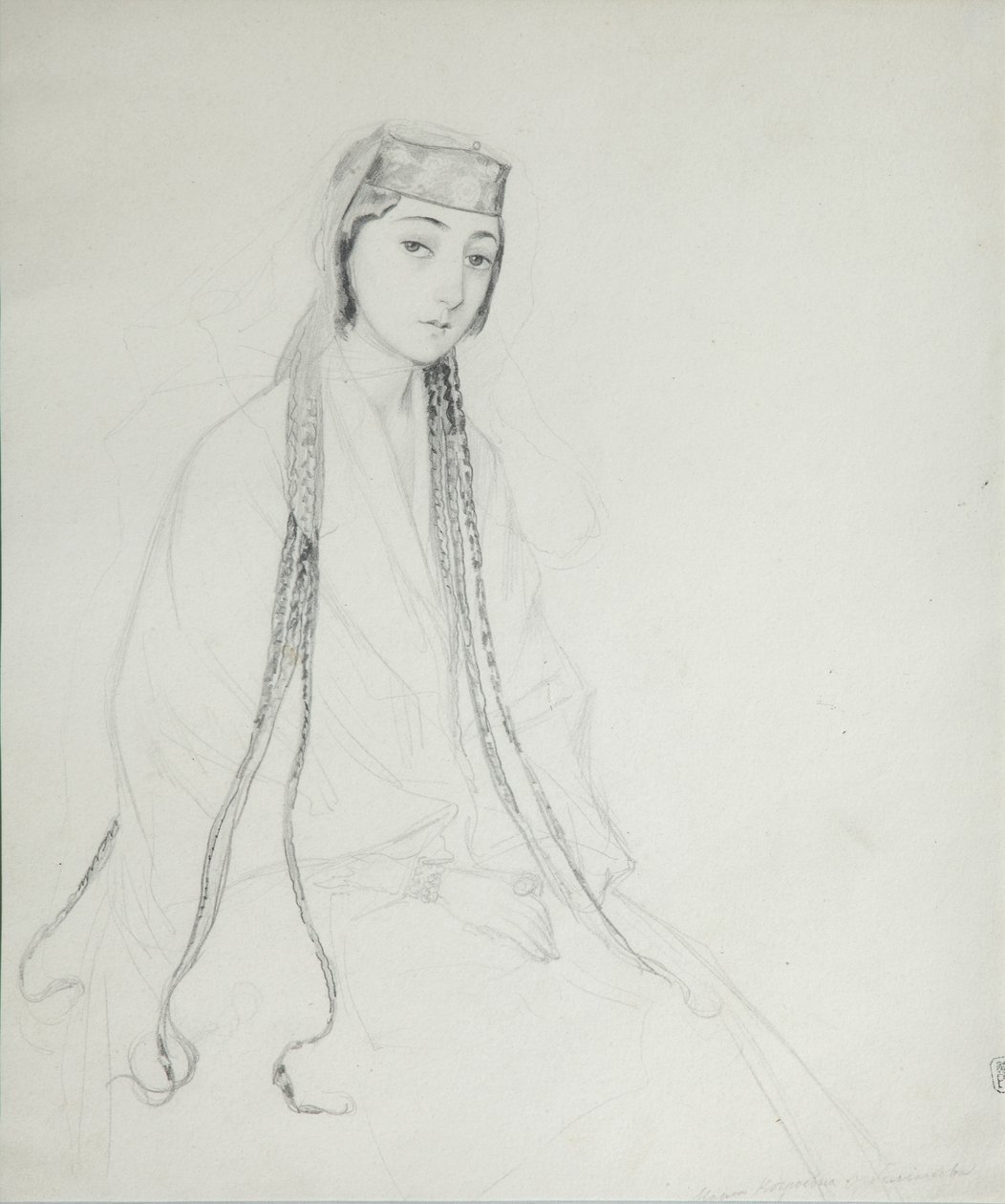 Portræt af prinsesse Maria Maiko Orbeliani 1818-1849, 1840-1842 af Grigori Grigorevich Gagarin