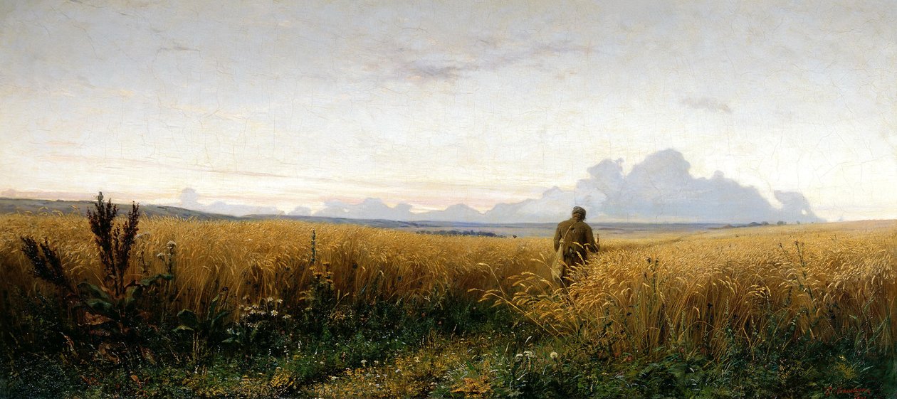 Gangsti i en rugmark, 1881 af Grigori Grigorievich Mjasoedov