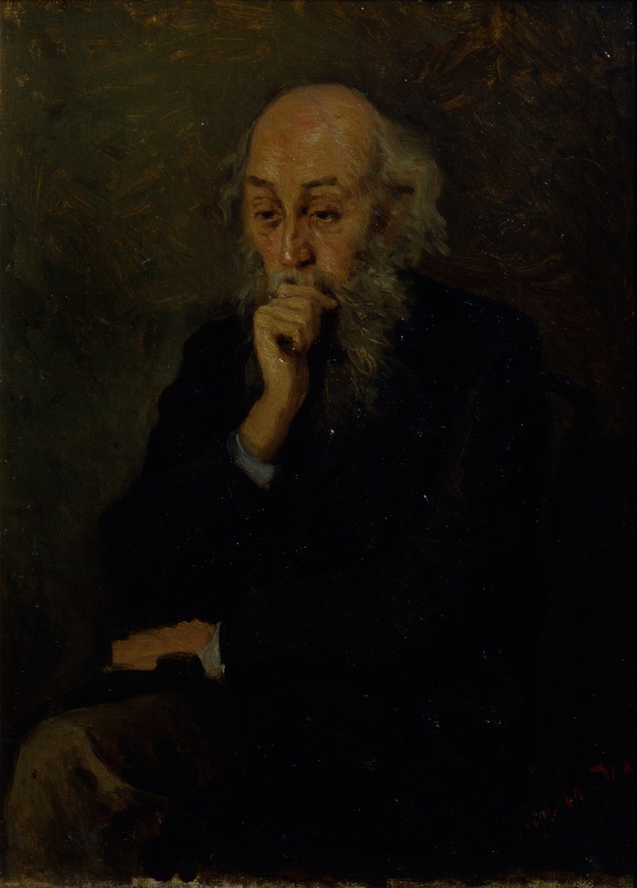 Portræt af kunstneren Nikolai Ge 1831-1894 af Grigori Grigoryevich Myasoedov