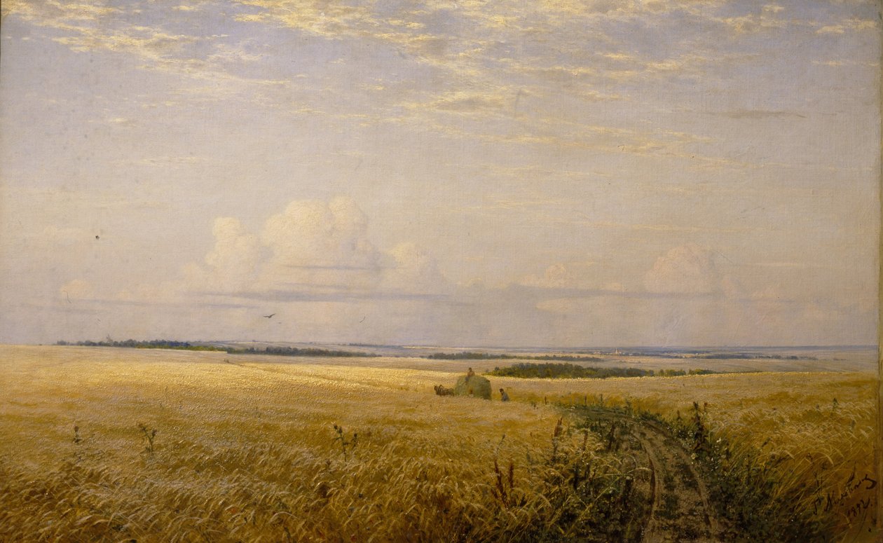 De bløde marker, 1892 af Grigori Grigoryevich Myasoedov