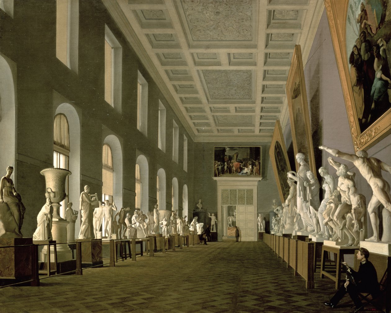 Antikvitetsgalleriet ved Kunstakademiet, 1836 af Grigory Mikhailov