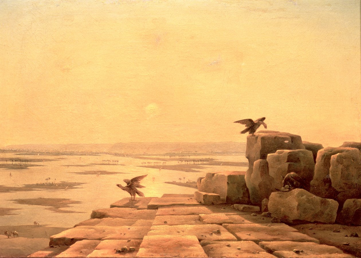 Overløb af Nilen, 1842 af Grigory Tchernezov