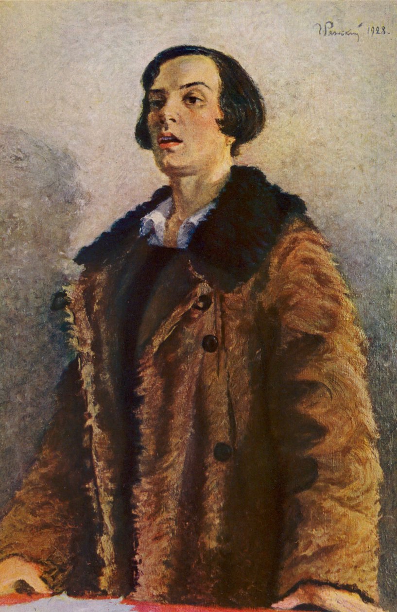 The Chairwoman (farvelitografi) af Grigory Grigorievich Ryazhsky