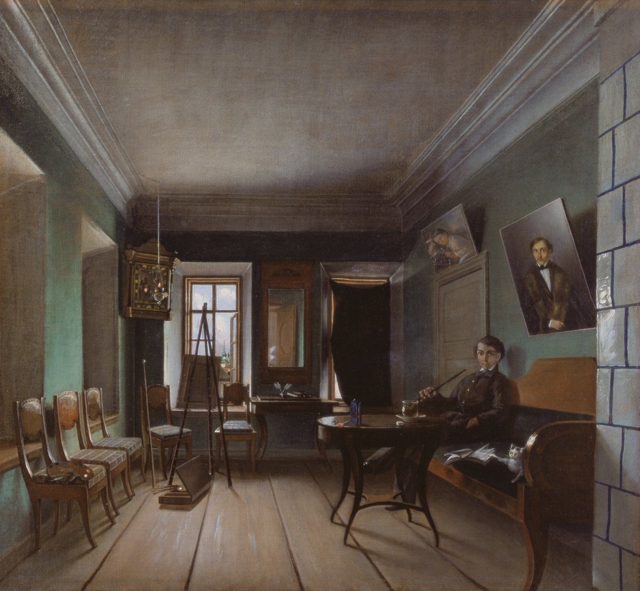 Interiør af Bykovs Hus, 1850