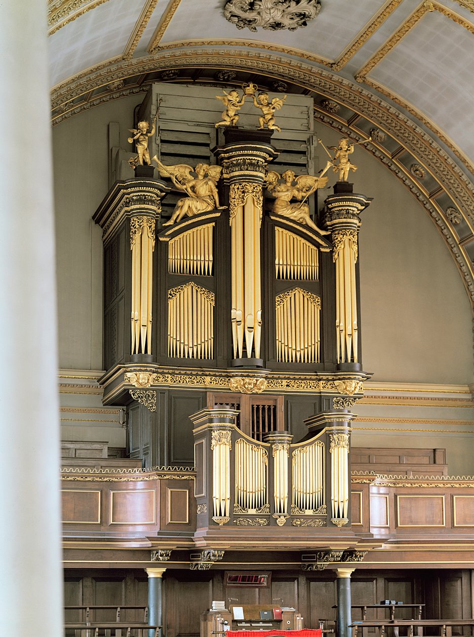 Orgelkasse af træ, c.1685-6 af Grinling Gibbons