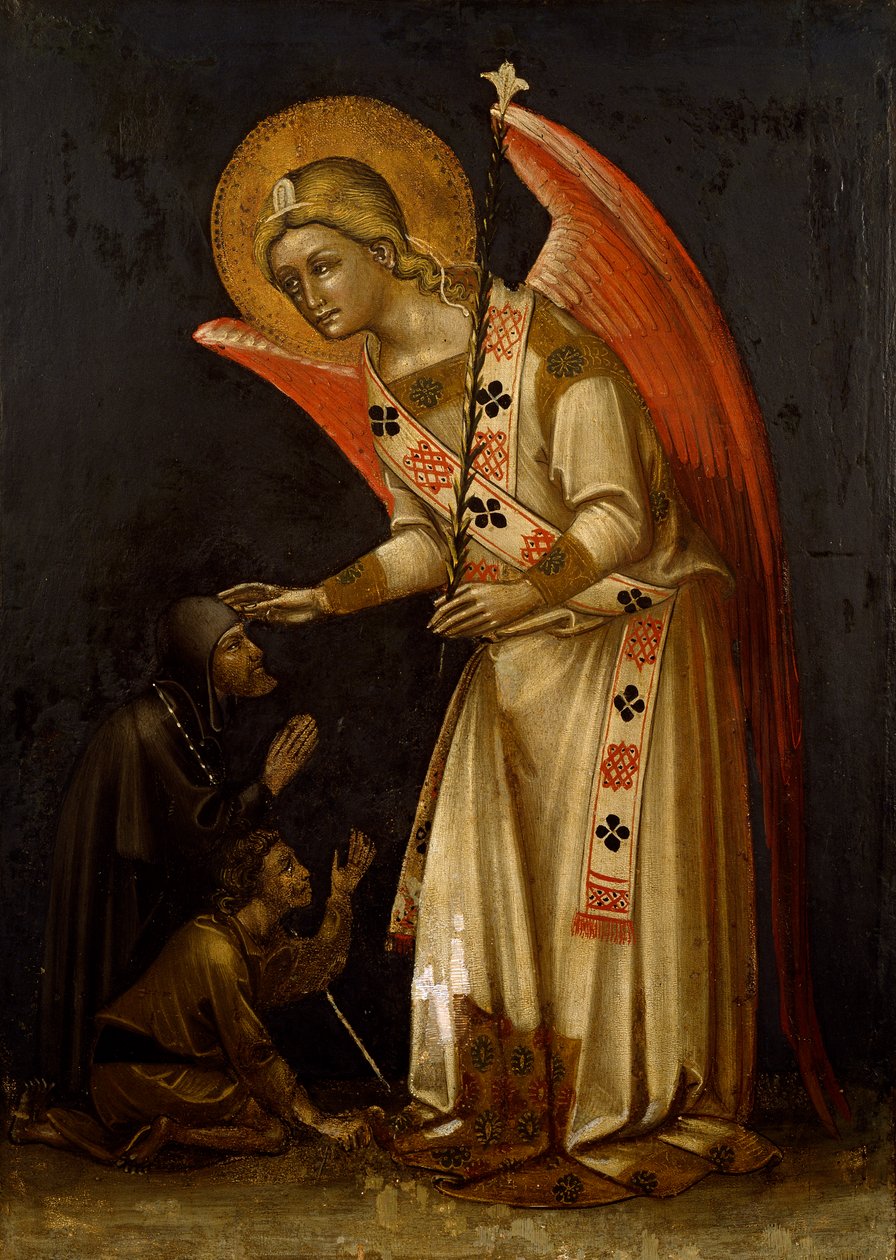 Angel, omkring 1354, af Guariento (aktiv 1338-død i 1367 eller 1370), fresco af Guariento di Arpo