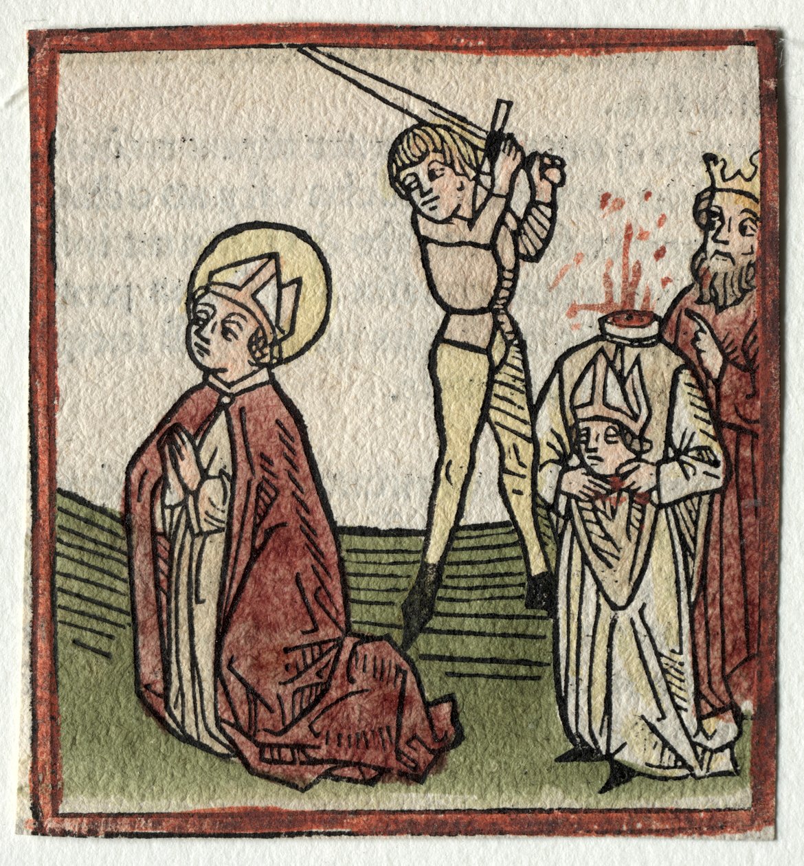 Sts. Theonestus og Albanus, eller Johannes Døberen. Pancrace. af Günther Zainer