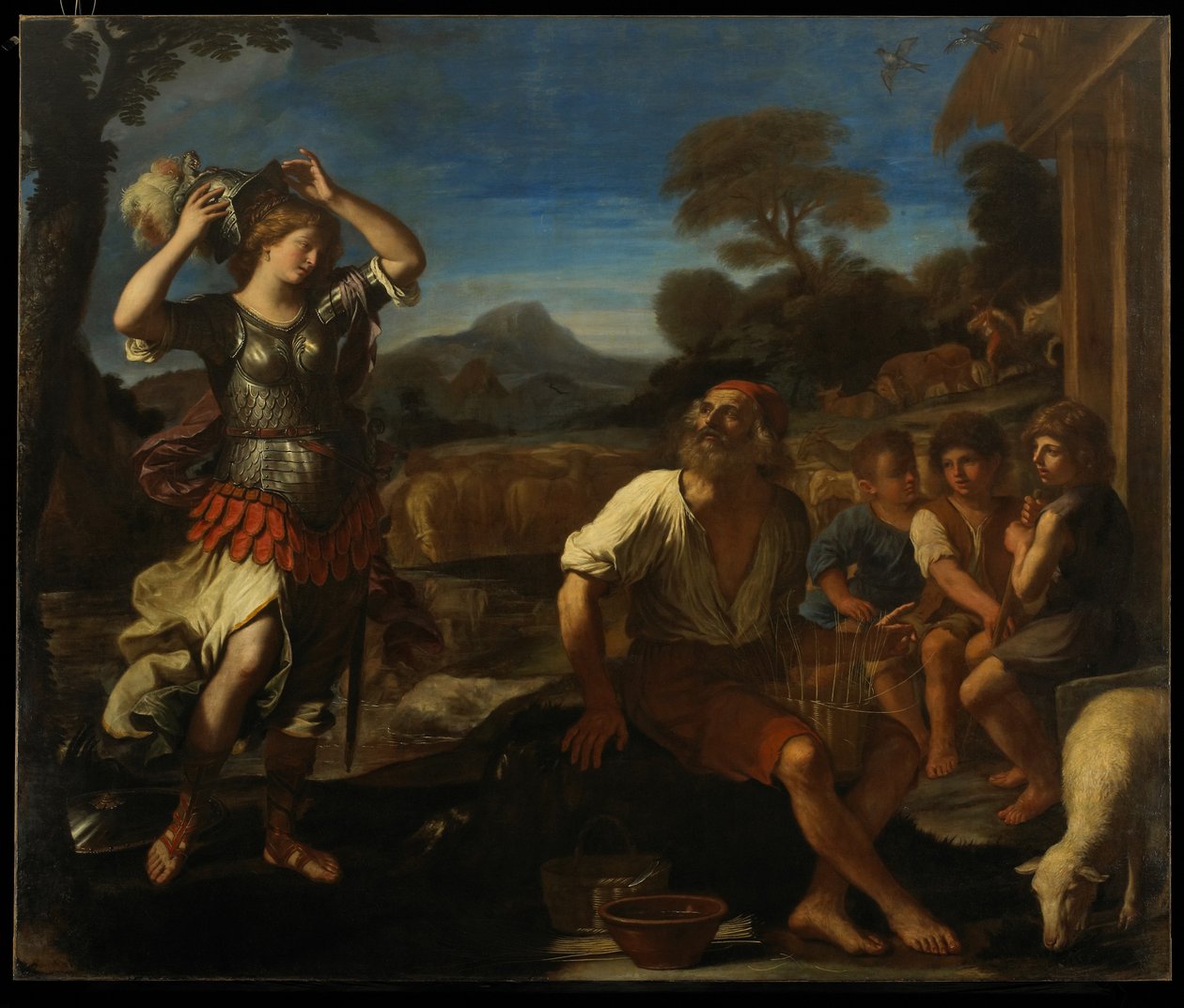 Erminia og hyrderne, 1648 af Giovanni Francesco Barbieri